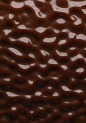 Fototapeta premium Smooth, Glossy Dark Chocolate Texture - Close-Up Food Background