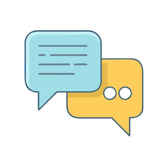 chat icon, chat vector illustration-simple illustration of chat, perfect for chat logos and themed design 