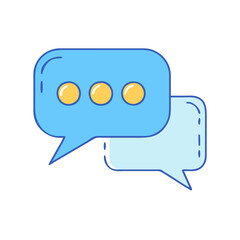 chat icon, chat vector illustration-simple illustration of chat, perfect for chat logos and themed design 