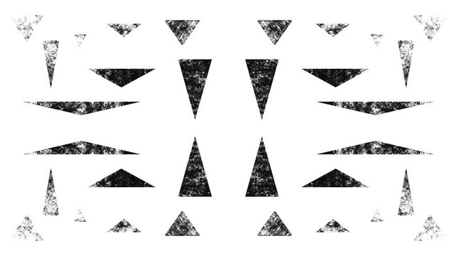 black triangles on white background video