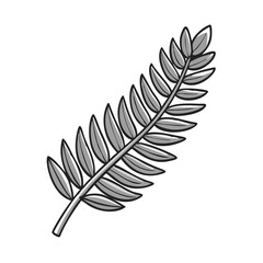 Fototapeta premium classic nz silver fern icon, classic nz silver fern vector illustration-simple illustration of classic nz silver fern, perfect for classic nz silver fern logos and themed design 