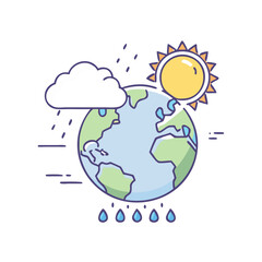 climate icon, climate vector illustration-simple illustration of climate, perfect for climate logos and themed design 