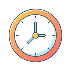 clock watch icon, clock watch vector illustration-simple illustration of clock watch, perfect for clock watch logos and themed design 