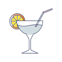 cocktail icon, cocktail vector illustration-simple illustration of cocktail, perfect for cocktail logos and themed design 