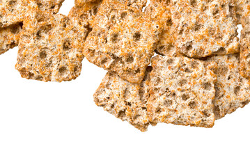 rye crispbread  isolated