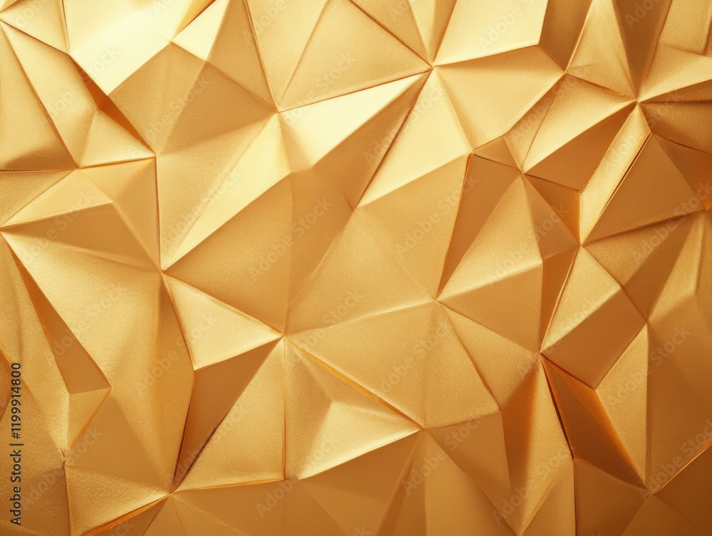 Poster golden textured background with geometric patterns and shapes.