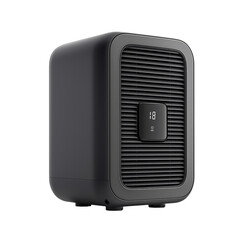 Fototapeta premium Modern Black Air Purifier for Home Use Isolated on transparent background