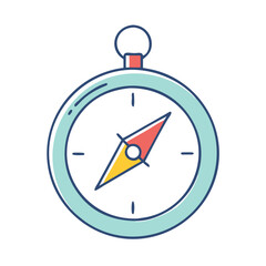 compass icon, compass vector illustration-simple illustration of compass, perfect for compass logos and themed design 