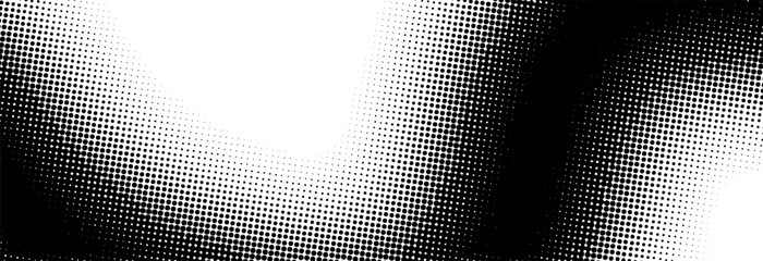 Modern black and white pop art background with halftone dots in comic style, vector illustration eps10	