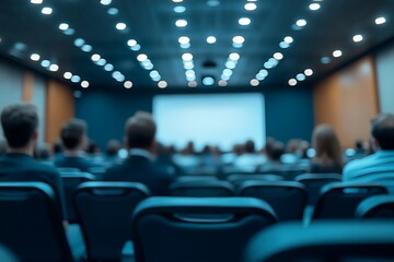 Blurred Conference Room Attendees