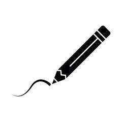 pencil sign symbol vector icon