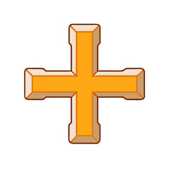 cross icon, cross vector illustration-simple illustration of cross, perfect for cross logos and themed design 