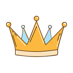 crown icon, crown vector illustration-simple illustration of crown, perfect for crown logos and themed design 