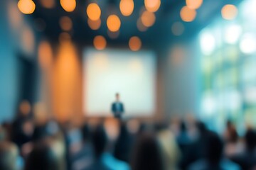 Blurred Business Seminar Audience
