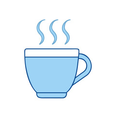 cup with steam icon, cup with steam vector illustration-simple illustration of cup with steam, perfect for cup with steam logos and themed design 