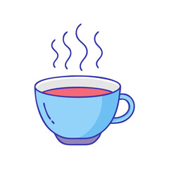 cup with steam icon, cup with steam vector illustration-simple illustration of cup with steam, perfect for cup with steam logos and themed design 