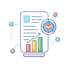 Fototapeta premium data icon, data vector illustration-simple illustration of data, perfect for data logos and themed design 
