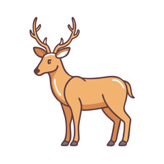 deer icon, deer vector illustration-simple illustration of deer, perfect for deer logos and themed design 