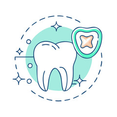 dental icon, dental vector illustration-simple illustration of dental, perfect for dental logos and themed design 