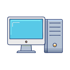 desktop pc icon, desktop pc vector illustration-simple illustration of desktop pc, perfect for desktop pc logos and themed design 