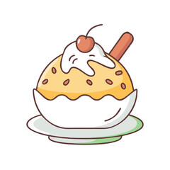 dessert icon, dessert vector illustration-simple illustration of dessert, perfect for dessert logos and themed design 