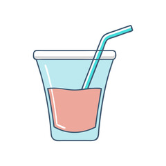 drink icon, drink vector illustration-simple illustration of drink, perfect for drink logos and themed design 