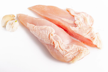 半分にカットした鶏ムネ肉