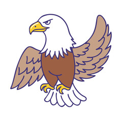 eagle icon, eagle vector illustration-simple illustration of eagle, perfect for eagle logos and themed design 