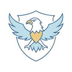 eagle logo icon, eagle logo line art - simple line art of eagle logo, perfect for eagle logo logos and icons and themed design 