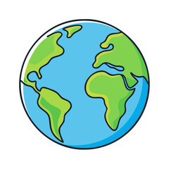 earth icon, earth vector illustration-simple illustration of earth, perfect for earth logos and themed design 