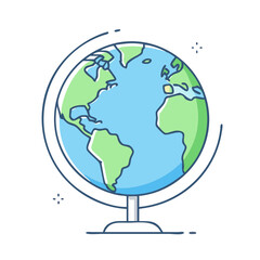 earth globe icon, earth globe vector illustration-simple illustration of earth globe, perfect for earth globe logos and themed design 