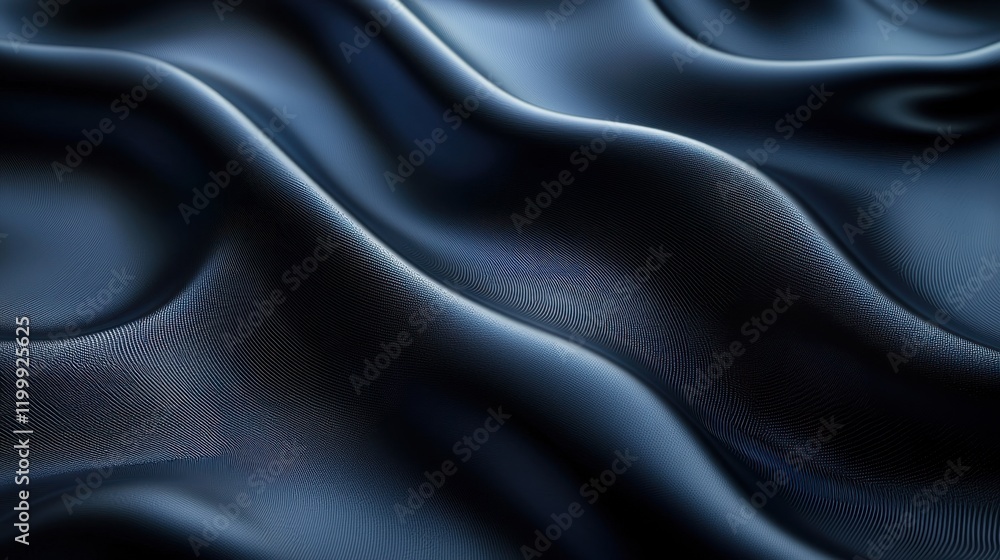 Aufkleber elegant dark fabric texture with smooth waves for design and background