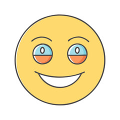 face smile icon, face smile vector illustration-simple illustration of face smile, perfect for face smile logos and themed design 