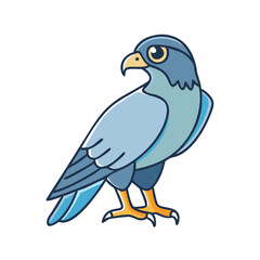 falcon icon, falcon vector illustration-simple illustration of falcon, perfect for falcon logos and themed design 