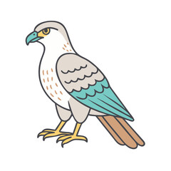 falcon icon, falcon vector illustration-simple illustration of falcon, perfect for falcon logos and themed design 