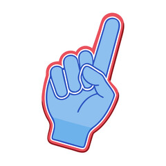 fan foam hand icon, fan foam hand vector illustration-simple illustration of fan foam hand, perfect for fan foam hand logos and themed design 