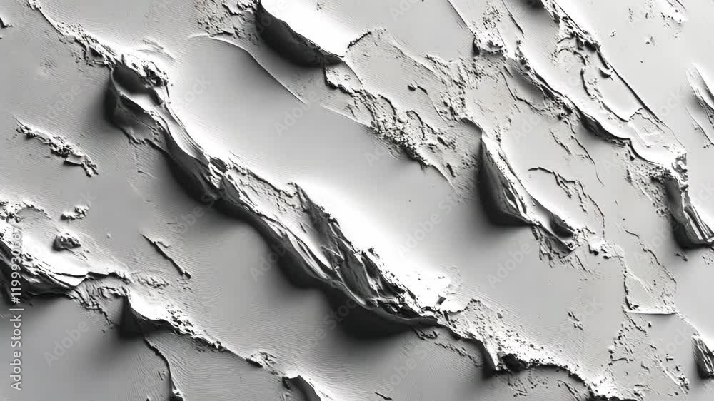 Poster abstract texture of layered surfaces with shadows and highlights in grayscale representation