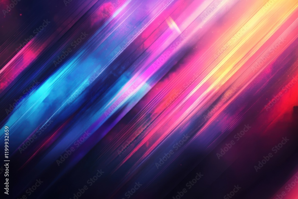 Poster vibrant bokeh illumination patterns on a black canvas, perfect for modern design, artistic themes, a