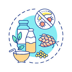 food allergens icon, food allergens vector illustration-simple illustration of food allergens, perfect for food allergens logos and themed design 