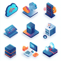 A versatile collection of communication icons designed to enhance visual storytelling and digital interfaces. This set includes essential symbols such as chat bubbles, phones, emails, envelopes, megap