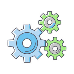 gear icon, gear vector illustration-simple illustration of gear, perfect for gear logos and themed design 