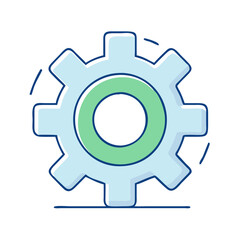 gear settings icon, gear settings vector illustration-simple illustration of gear settings, perfect for gear settings logos and themed design 