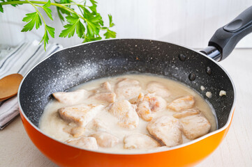 鶏むね肉の煮込み