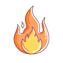 glossy burning fire icon, glossy burning fire vector illustration-simple illustration of glossy burning fire, perfect for glossy burning fire logos and themed design 