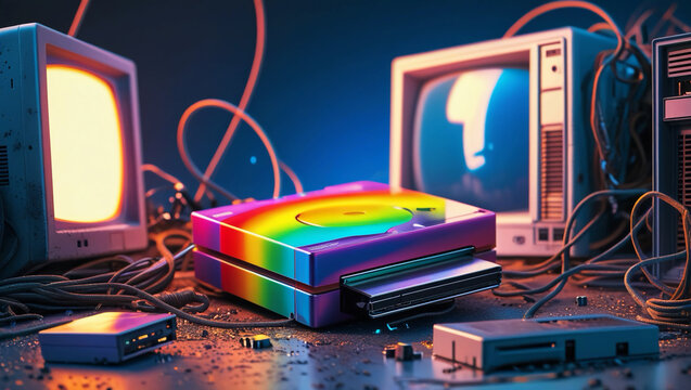 Antiquated Technology, Vibrant Floppy Drive