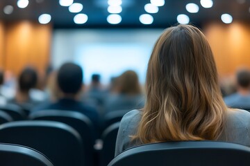 Indoor Seminar Presentation Audience View