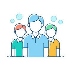 group of people icon, group of people vector illustration-simple illustration of group of people, perfect for group of people logos and themed design 