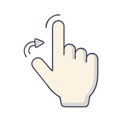 Fototapeta premium hand cursor icon, hand cursor vector illustration-simple illustration of hand cursor, perfect for hand cursor logos and themed design 