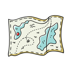 hand draw map icon, hand draw map vector illustration-simple illustration of hand draw map, perfect for hand draw map logos and themed design 