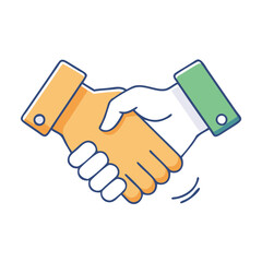 handshake icon, handshake vector illustration-simple illustration of handshake, perfect for handshake logos and themed design 
